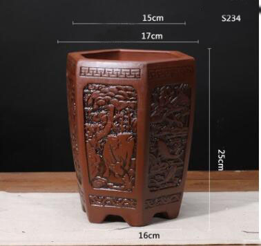 Maceta de Cerámica Arcilla Púrpura - Image 3