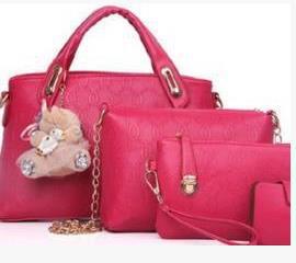 Juego de 4 Bolsas de Moda Coreana con Diseño en Relieve para Mujer - Image 8