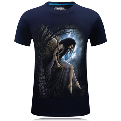 Camiseta Hombre Estampado 3D Talla Grande Suelta Verano - Image 2