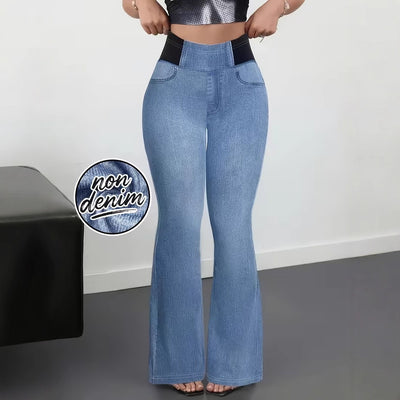 Pantalones Slim Fit Cintura Elástica para Mujer