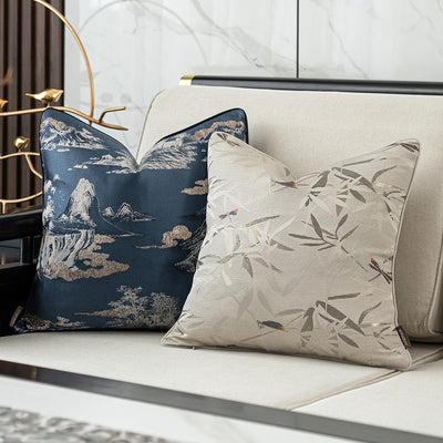 Funda de Almohada Decorativa para Sala de Estar Estilo Asiático - Image 14