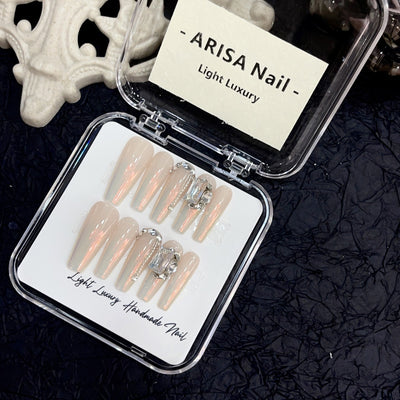 Uñas Postizas Degradado Aurora Artesanales - Pure Want To Wear - Image 2