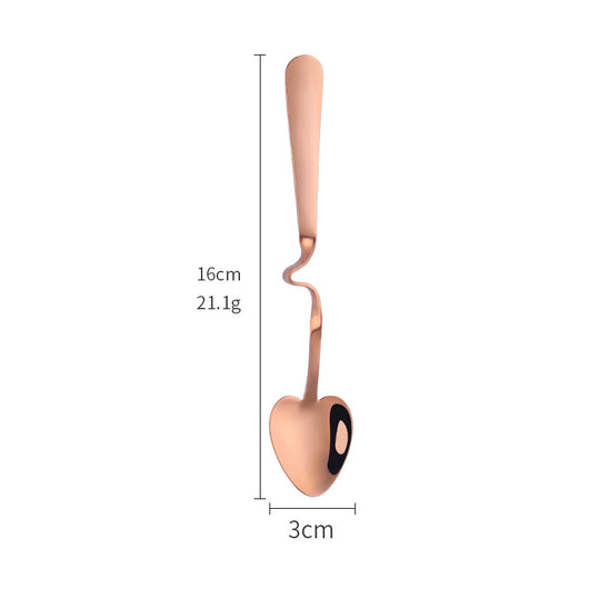 Cucharilla Colgante en Forma de Corazón Acero Inoxidable - Image 22