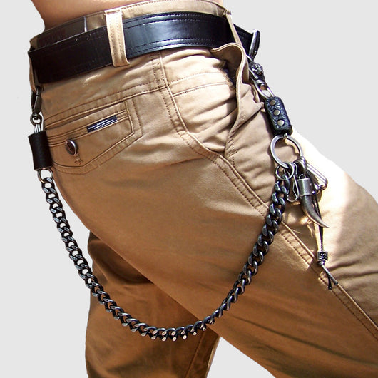 Cadena para Pantalón con Calavera Cornuda de Metal