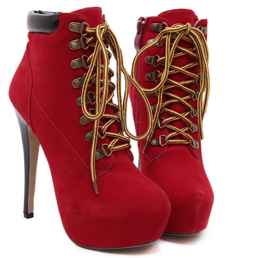 Botas Martin de Tacón Stiletto con Tiras Cruzadas - Image 9