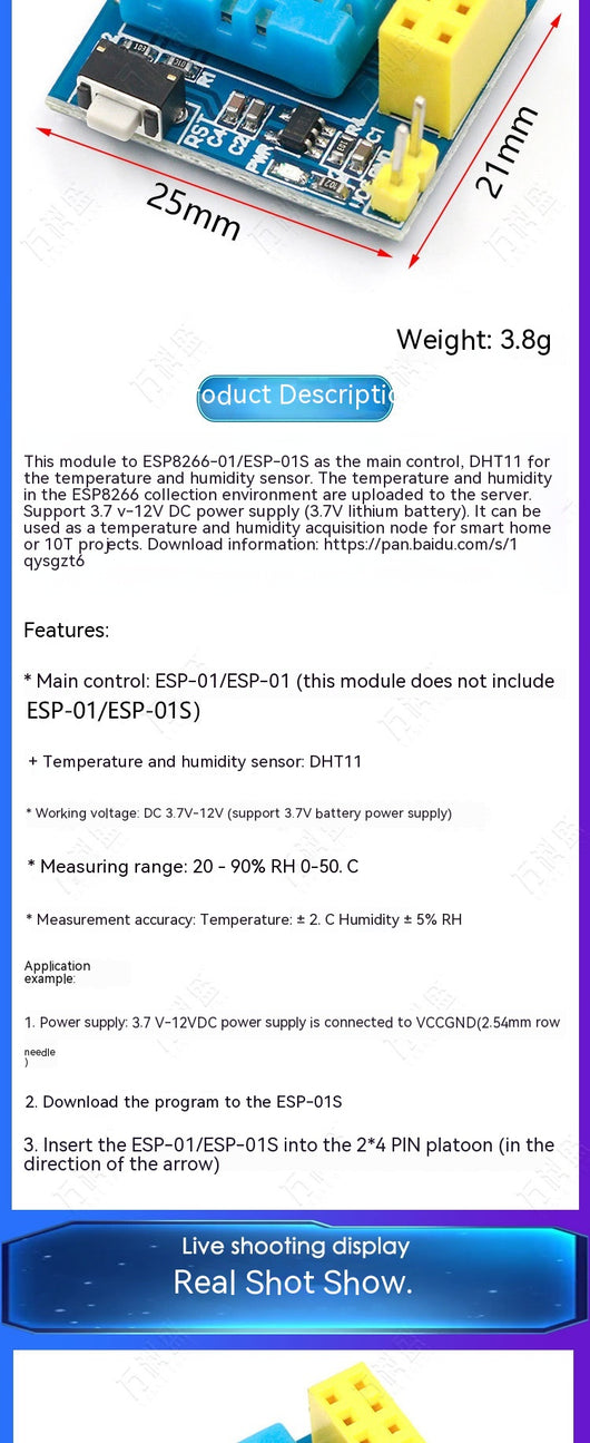 Módulo WiFi de Temperatura y Humedad Inteligente - Image 11