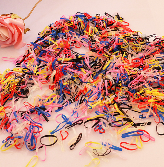 Pack de 2,000 Banditas Elásticas de Colores para Cabello Infantil