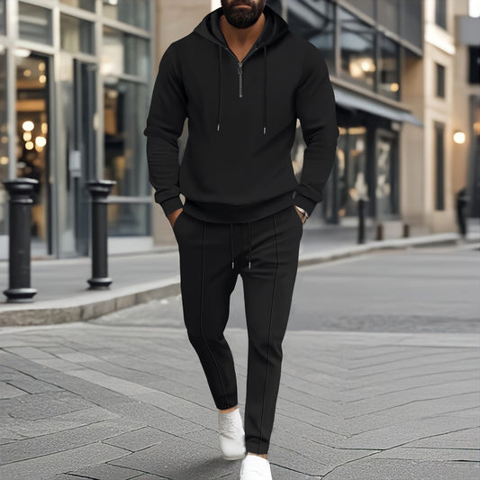 Conjunto Deportivo Dos Piezas con Sudadera Texturizada y Pantalón Largo - Image 2