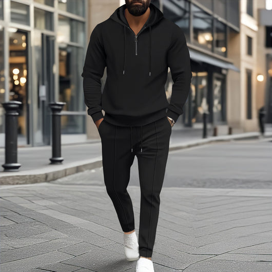 Conjunto Deportivo Dos Piezas con Sudadera Texturizada y Pantalón Largo - Image 2
