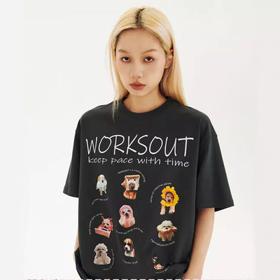 Camiseta Retro Estampada con Cachorritos - Image 2