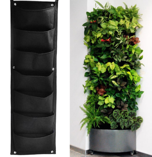 Macetas Colgantes Verticales para Jardín Interior y Exterior