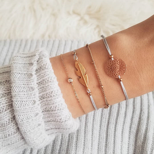 Set de Pulseras Bohemias Vintage con Cuentas y Amuletos para Mujer - Image 20