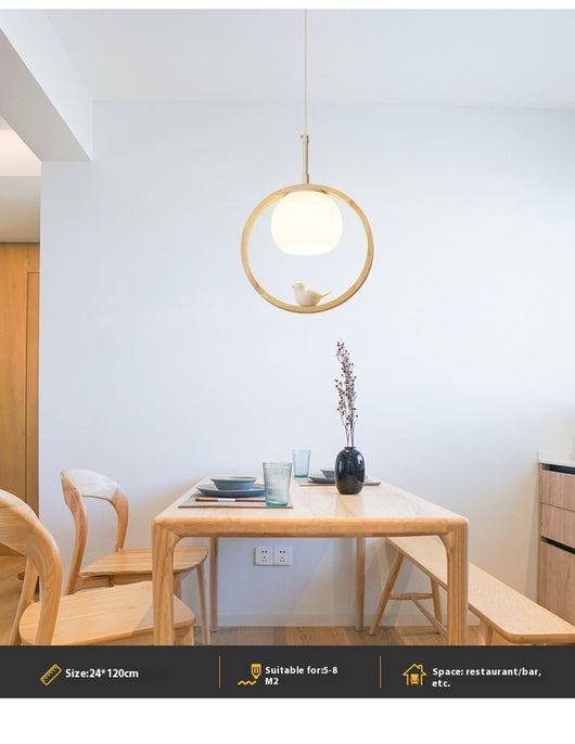 Lámpara Colgante Nórdica de Madera Maciza - Diseño Moderno para Escaleras - Image 9