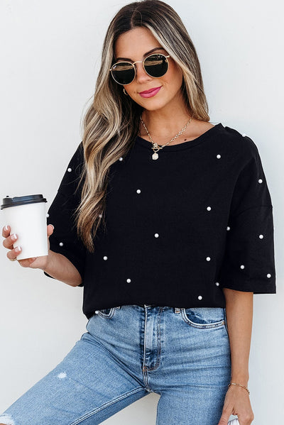 Blusa Elegante de Cuello Redondo y Manga Corta - Tendencia Europa y América - Image 24