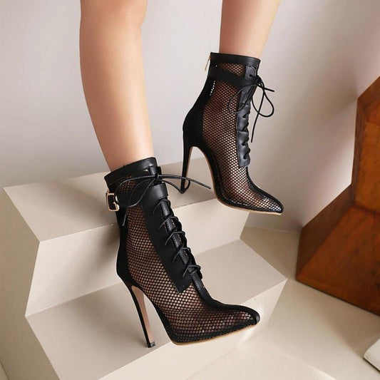 Botines Stiletto Talla Grande para Mujer - Tacón Alto Elegante - Image 2
