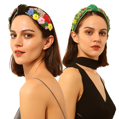 Diadema Floral Anudada de Estilo Elegante - Image 3