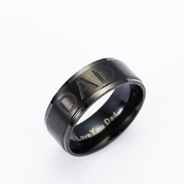 Anillo Sello de Titanio con Inicial Personalizada - Image 5