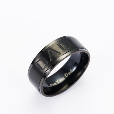 Anillo Sello de Titanio con Inicial Personalizada - Image 5