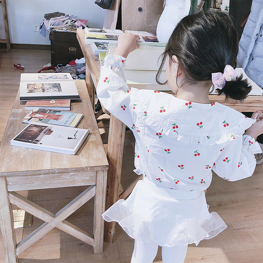 Blusa Infantil de Manga Larga con Estampado Floral - Image 4