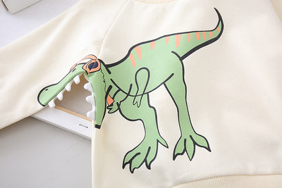 Playera Infantil con Dinosaurio Cartoon - Diseño Simple y Moderno - Image 3