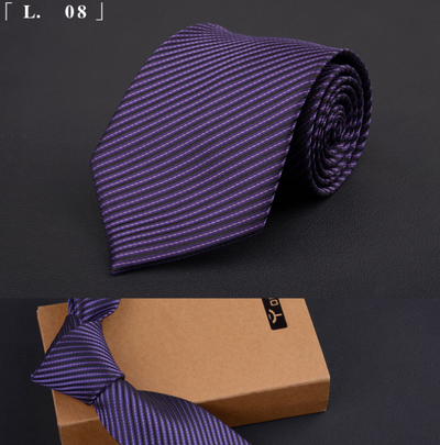 Corbata Ejecutiva Premium 8cm - Diseño Clásico Negro, Rojo y Azul - Image 16