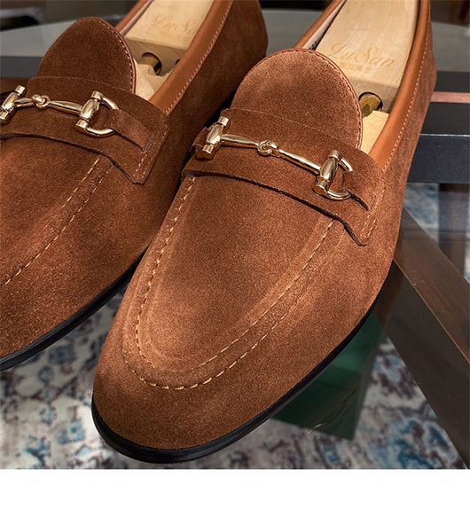 Mocasines de Ante con Herraje Horsebit para Hombre - Image 5