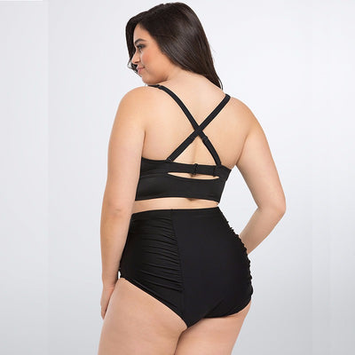Bikini Estampado Push Up Cintura Alta Talla Grande Multicolor para Mujer - Image 12
