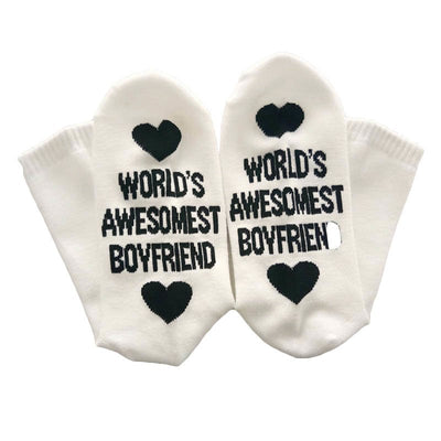 Calcetines Unisex de Algodón con Letras Divertidas - Regalo Perfecto para Parejas - Image 5