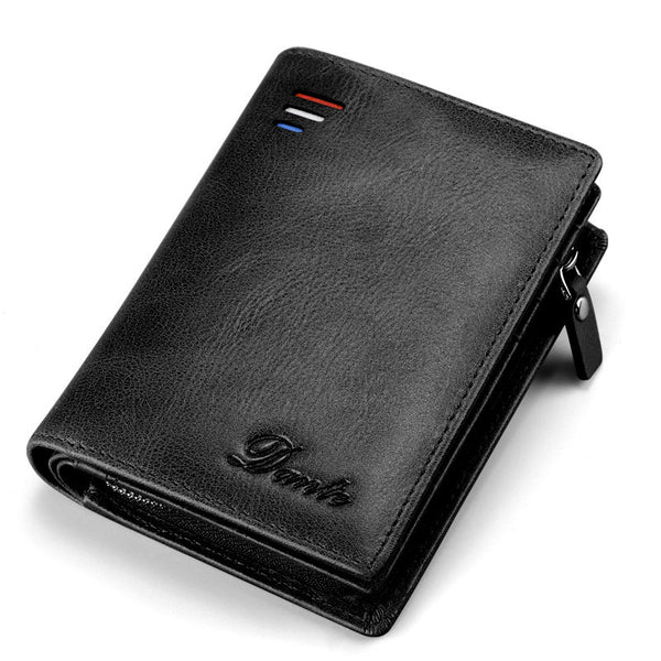 Billetera Corta Vintage para Hombre con Cierre de Cuero - Image 14