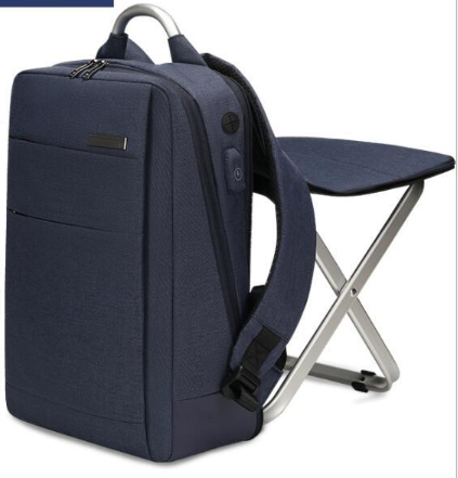 Mochila Ejecutiva Multifuncional 15" con Cargador USB y Asiento Integrado - Image 14