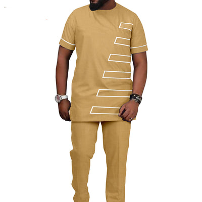 Traje Casual Hombre Estampado Étnico Africano Batik - Image 15