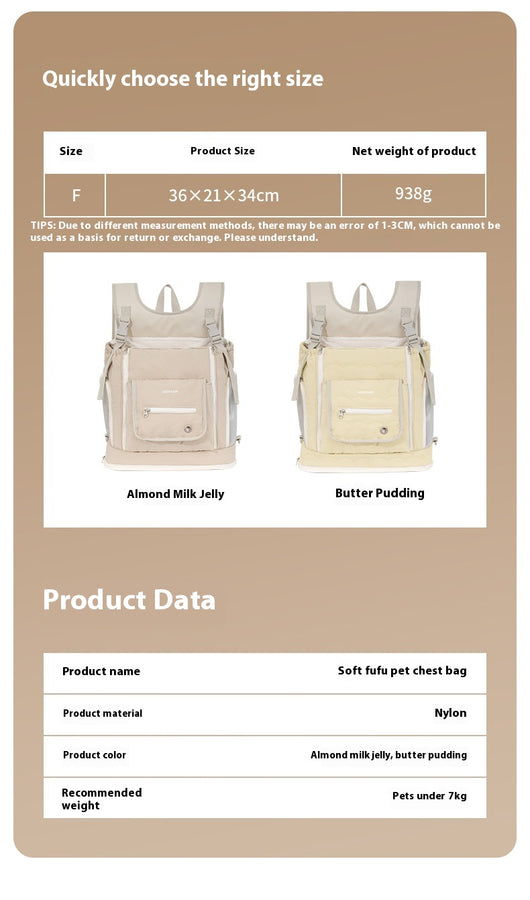Mochila Pecho para Mascotas Portátil y Ligera - Image 7