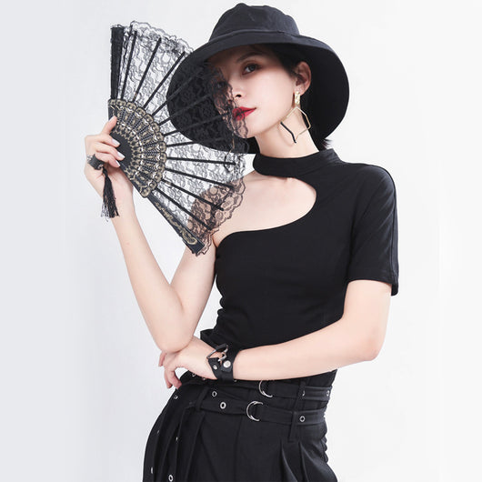 Blusa Corta Hombros Descubiertos Cintura Alta para Mujer - Image 3