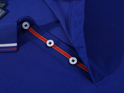 Polo Clásico Liso para Hombre con Cuello de Pie y Mangas Cortas - Image 27