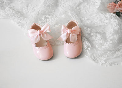 Zapatos de Tacón Bajo para Niñas con Moño - Cuero Elegante Primavera Otoño - Image 20