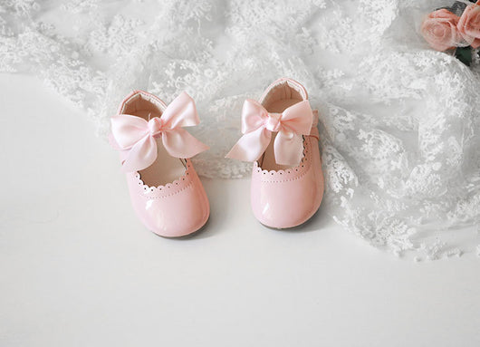 Zapatos de Tacón Bajo para Niñas con Moño - Cuero Elegante Primavera Otoño - Image 20