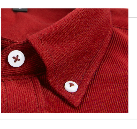 Camisa Slim Fit de Negocios en Color Liso para Primavera - Image 11