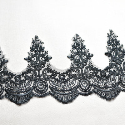 Accesorios de Encaje Secuencia Bordado para Boda con Efecto Pestañas - Image 7