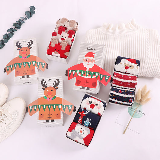 Calcetines Navideños de Coral Gruesos y Cálidos para Casa - Image 6