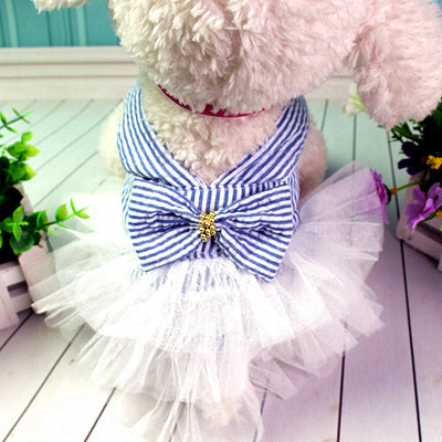Falda Pastel Rayada Apta para Mascotas - Image 8