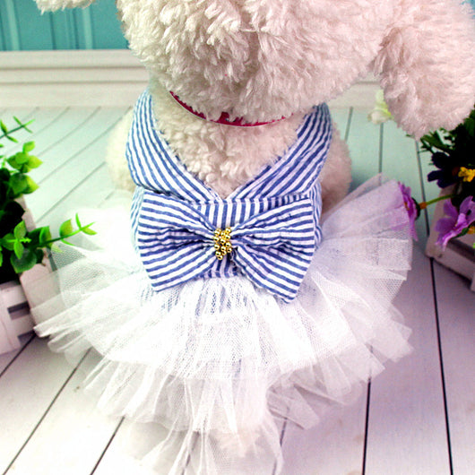 Falda Pastel Rayada Apta para Mascotas - Image 8