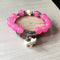 Pulseira Cristal Elefante Conta Charm Pulseira Joia Cultural B Banhada a Prata