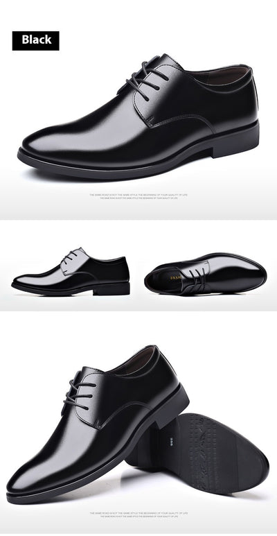 Zapatos de Cuero para Hombre - Elegancia Formal Profesional - Image 9