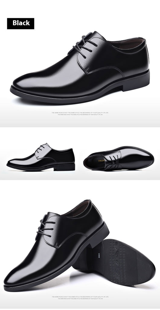 Zapatos de Cuero para Hombre - Elegancia Formal Profesional - Image 9