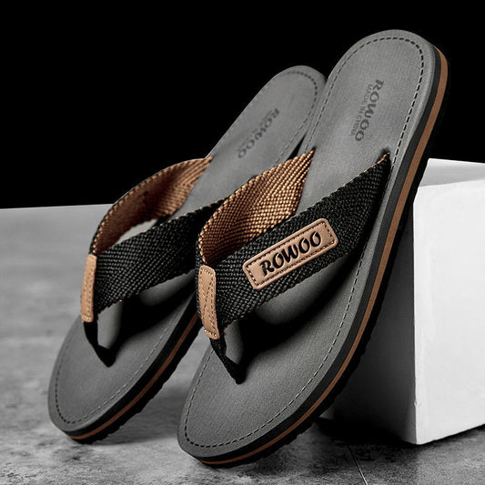 Sandalias de Playa para Hombre con Tiras de Tela Antideslizante