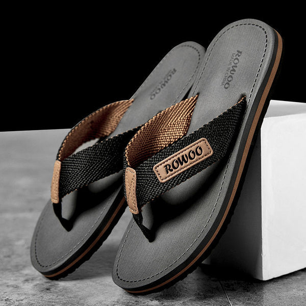 Sandalias de Playa para Hombre con Tiras de Tela Antideslizante