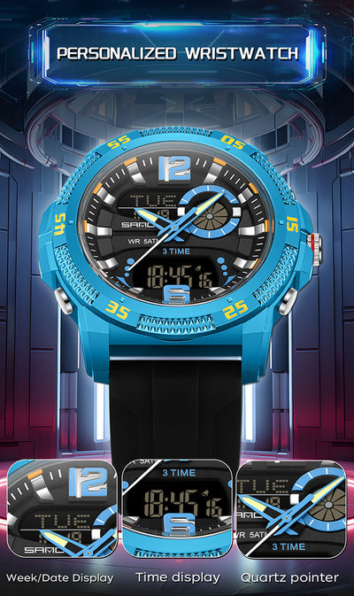 Reloj Deportivo Electrónico SANDA con Alarma y Luz Nocturna para Hombre - Image 26