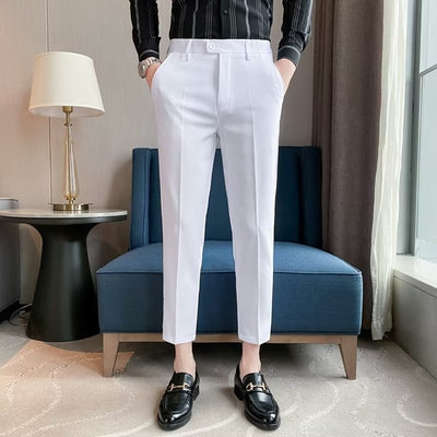 Pantalones de Vestir Casual Rectos para Hombre
