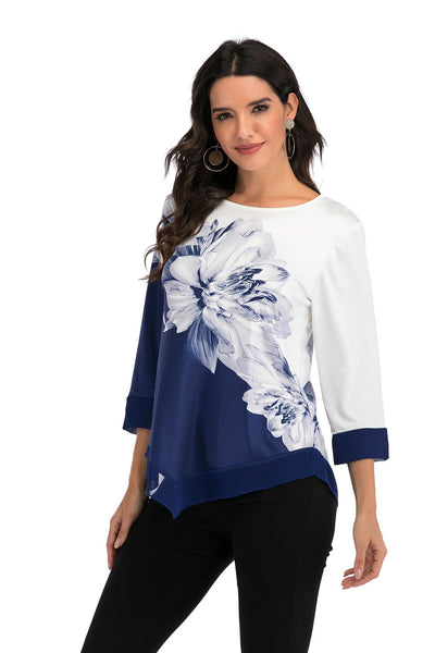Blusa con Dobladillo Asimétrico Holgada - Image 9