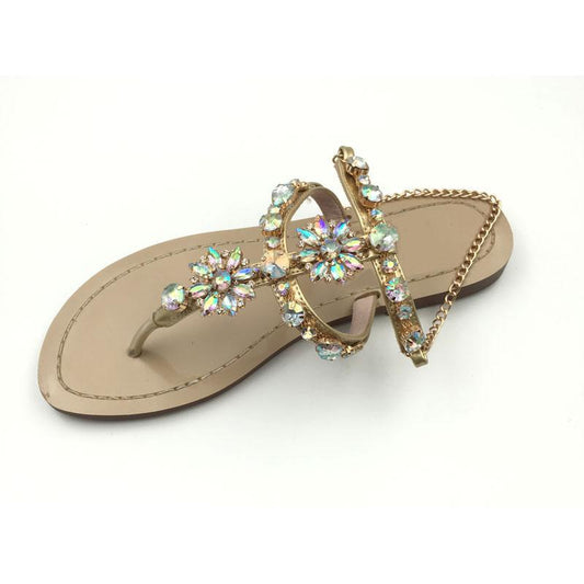 Sandalias Strass con Cadena Elegante - Image 2